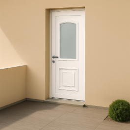 Porte d’entrée en PVC Granada 17L vitrée
