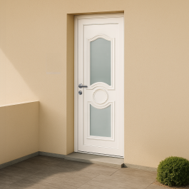 Porte d’entrée en PVC Celia 7 vitrée
