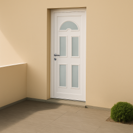 Porte d’entrée en PVC Eva 15 vitrée