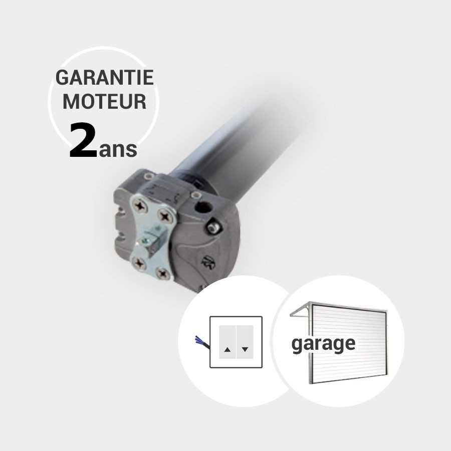 Moteur filaire 50 Nm (axe octogonal de 60 mm) pour porte de garage enroulable à manœuvre de secours