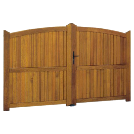 Portail bois exotique sur-mesure BAILLEUL