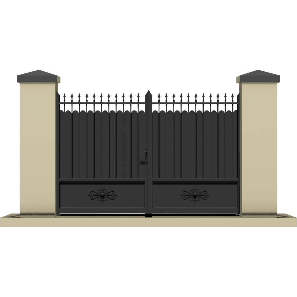 Portail battant aluminium sur-mesure VILLA