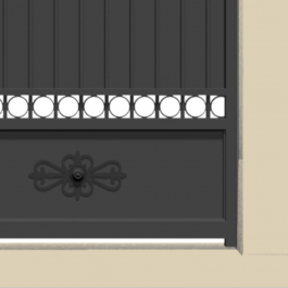 Portail battant aluminium sur-mesure LANG (zoom motif)