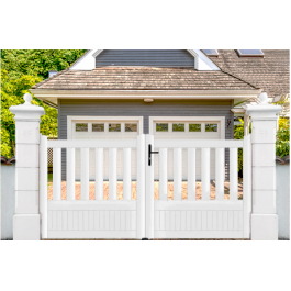 Portail battant PVC sur-mesure Etretat