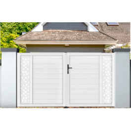 Portail battant PVC sur-mesure Arles Décor Carré