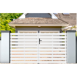 Portail battant PVC sur-mesure Lyon