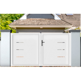 Portail battant PVC sur-mesure Briançon