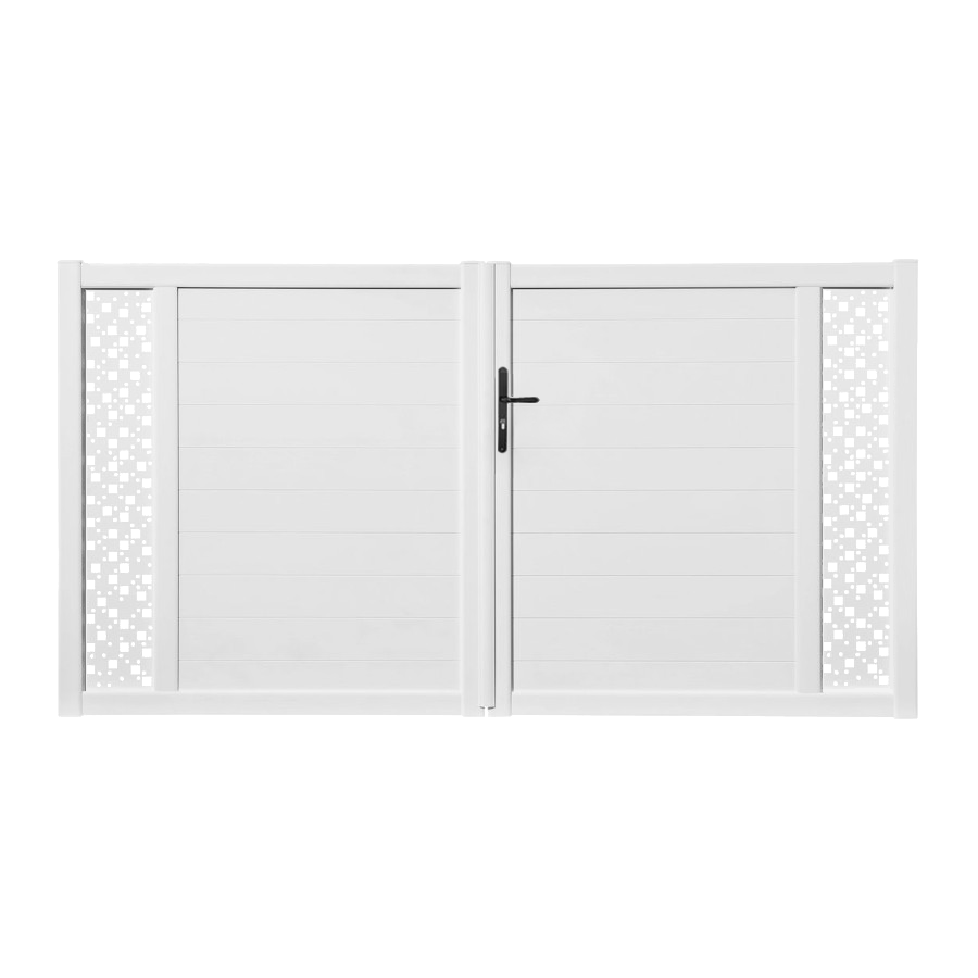 Portail battant PVC standard ARLES blanc CARRÉ