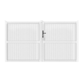 Portail battant PVC standard GUÉRANDE blanc hauteur 1800mm
