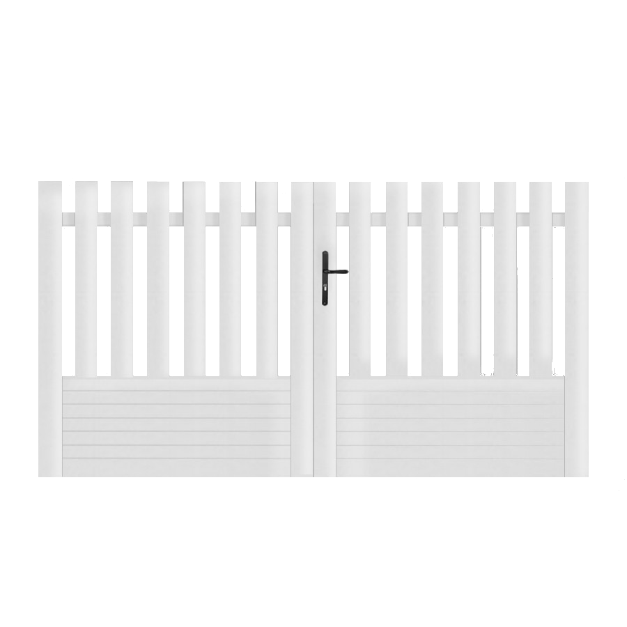 Portail battant PVC standard ALENÇON blanc DROIT