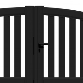 Portail battant aluminium sur-mesure BROO (zoom poignée)