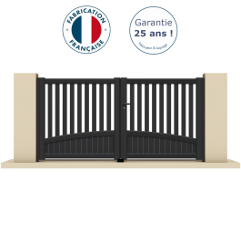 Portail battant aluminium anthracite HARL
