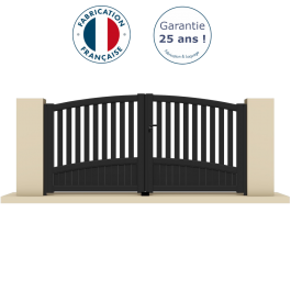 Portail battant aluminium anthracite MONT