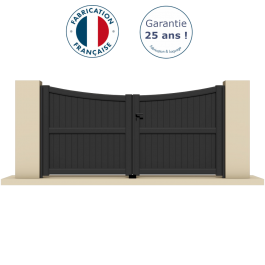 Portail battant aluminium anthracite PERRA