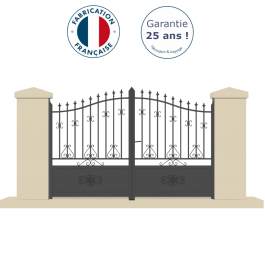 Portail battant aluminium anthracite MONR