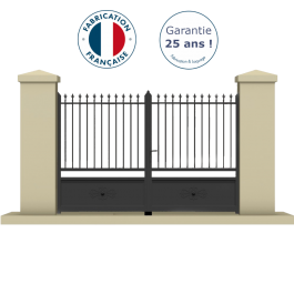 Portail battant aluminium anthracite AMBO