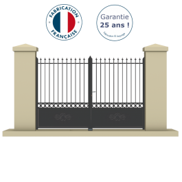 Portail battant aluminium anthracite CHINO