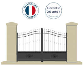 Portail battant aluminium anthracite BRISS