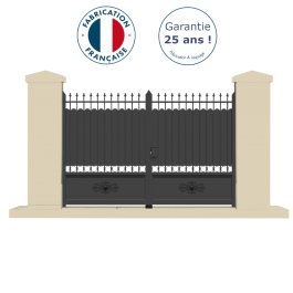 Portail battant aluminium anthracite LANG