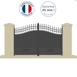 Portail battant aluminium anthracite SERR