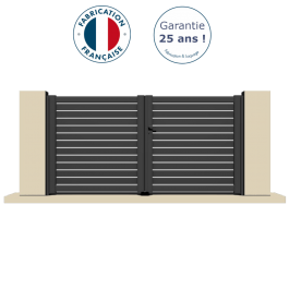 Portail battant aluminium anthracite OPER