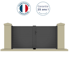 Portail battant aluminium anthracite CAST