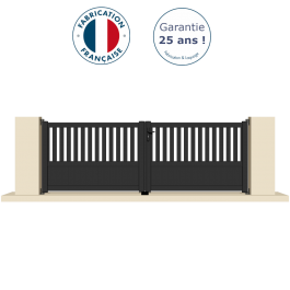 Portail battant aluminium anthracite CORM