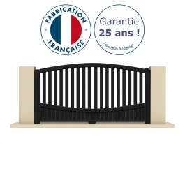 Portail coulissant électrique aluminium anthracite CITIZ