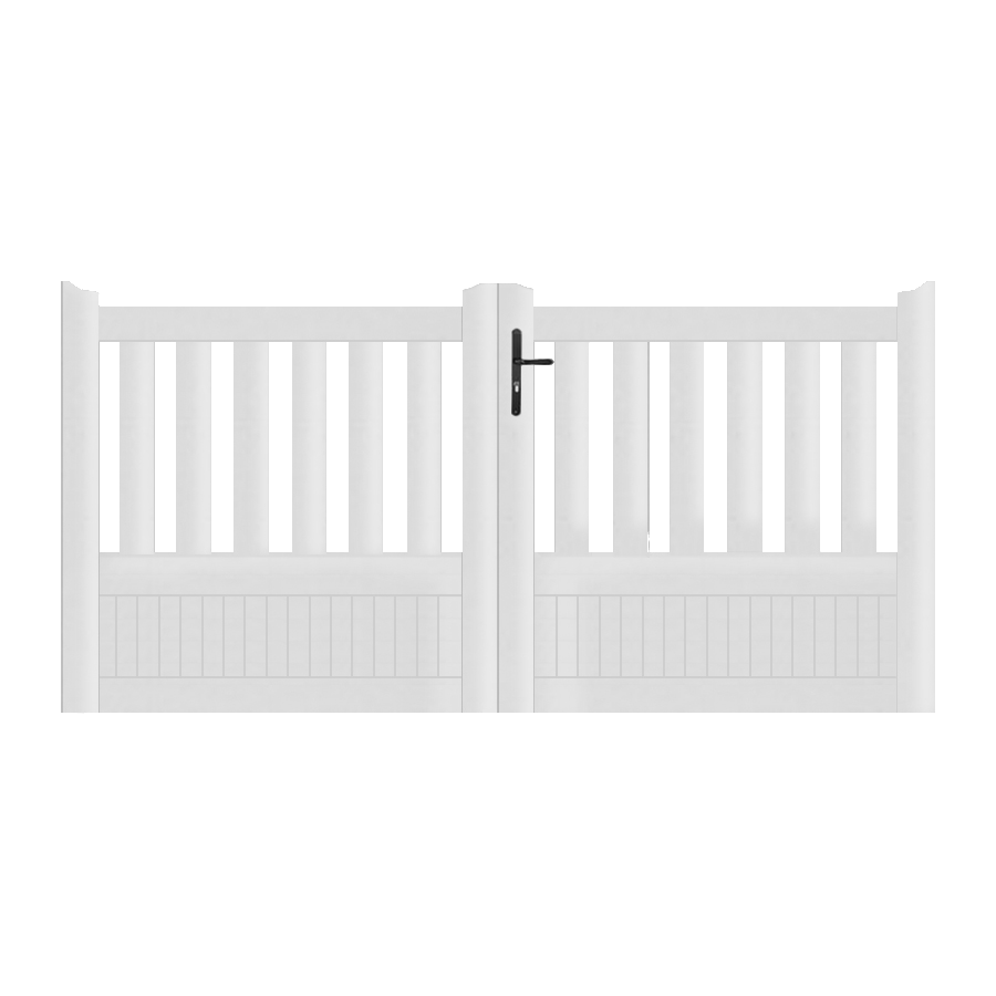 Portail battant PVC standard ETRETAT blanc